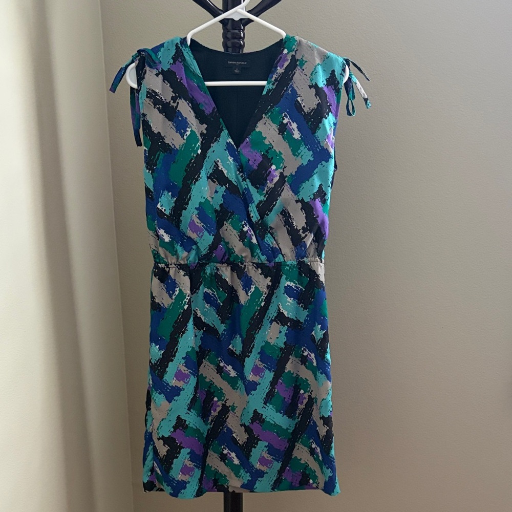 Banana Republic Multi-Color Geometric Mini Dress